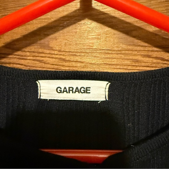 Garage Black Ribbed Button-Down Cardigan - Picture 3 of 4
